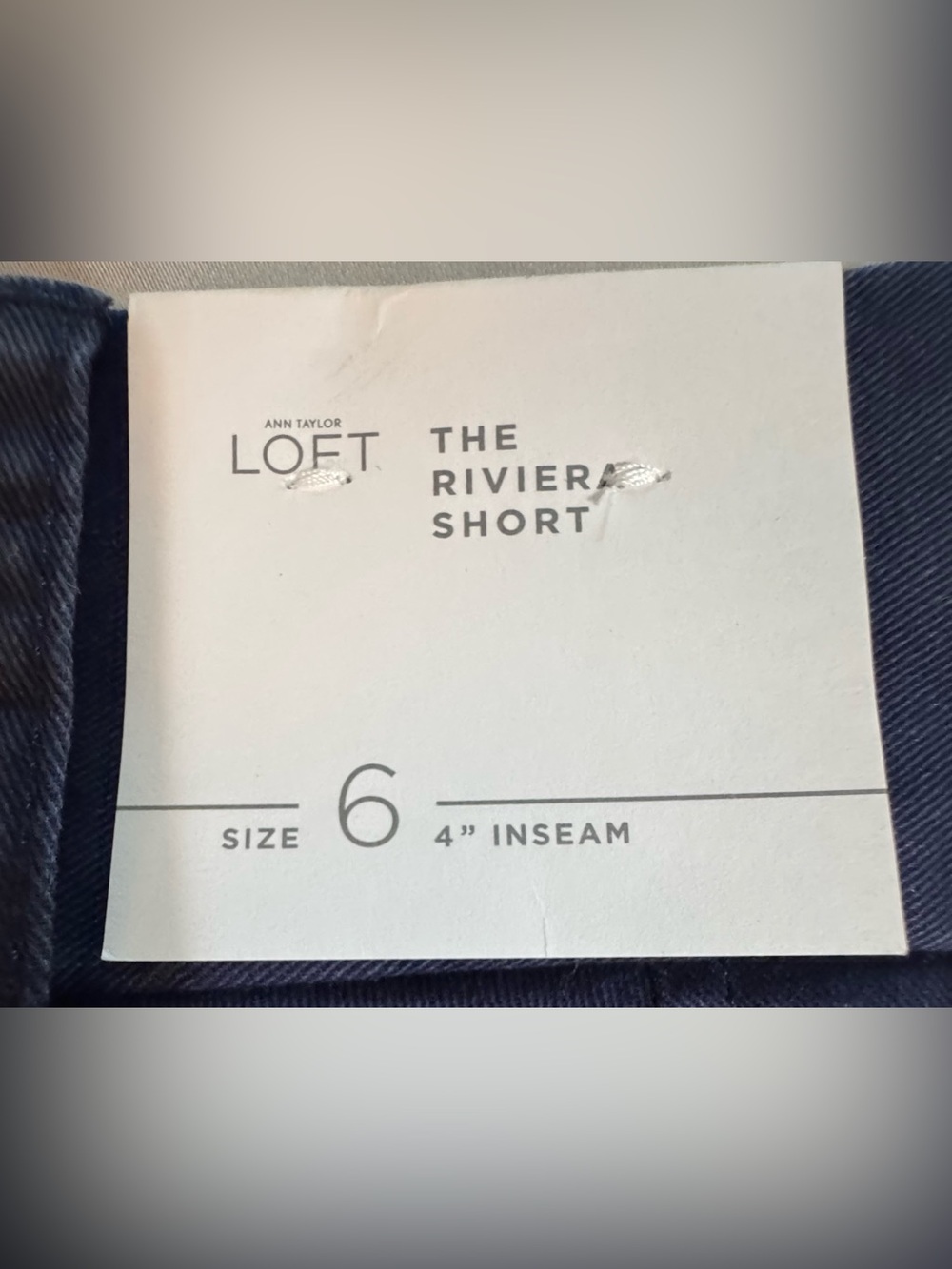 NWT Loft Navy Riviera Shorts (6) - Picture 8 of 11
